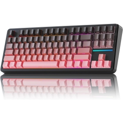 RISOPHY X87 Wireless Mechanical Keyboard, 80% Tri-Mode Bt5.0/2.4Ghz/USB-C Hot Swappable Custom Keyboard, 5000 Mah Battery, Gasket Structure, RGB