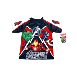 MARVEL Avengers Boys Silky Black And Jersey Style T-Shirt Tee Shirt Hulk Iron Man (Ca/us, Age, 5 Years, 6 Years, Multicolor) In White