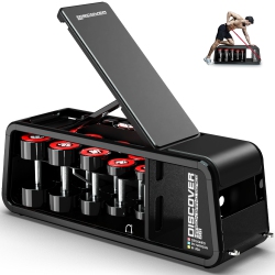 HARISON Commercial Grade Adjustable Weight Bench With Resistance Bands, Workout Bench Press for Home Workout, 1200 Lbs Capacity