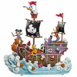 DISNEY Animated Pirate Ship With Lights & Music -Brand New In Multicolor