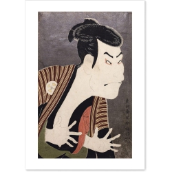 ART POSTER GALLERY Toshusai Sharaku “Otani Oniji ”Poster Ukiyo-E Japanese Ing Poster 8.27Inch×11.69Inch/21㎝×29.7㎝(A4)【Made In