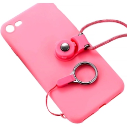 IBARBE 4Pack Cell Phone Neck Lanyard Strap, 14.6" Nylon Necklace Rope, Wrist Hand Lanyard, Key Chain Charms for Iphone 6, 6 In Multicolor