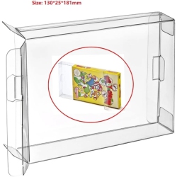 WICAREYO 10PCs Clear Box Case Sleeve Cib Protector for Nes Games Cartridge Box