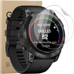 KZIOACSH 3 Pack Screen Protector for Garmin Fēnix® 7X Pro 51Mm, Flexible Soft Tpu HD Clear Anti-Scratch Film Max In Multicolor