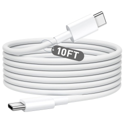 GOURDE USB C Cable for Iphone 15 Charger, 60W USB C to USB C Cable 10 Ft USB Extension Cable Chargers for Iphone 15 Pro Max /15