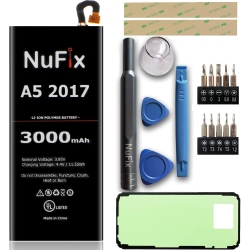 NUFIX Y Replacement for Samsung A5 2017 3000Mah Compatible Replacement Y Eb-Ba520Abe Eb-Ba520Aba Sm-A520W