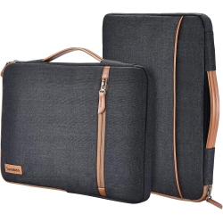 LONMEN 14 Inch Laptop Sleeve Case Notebook Bag Water-Resistant Handbag Carrying Compatible With 14" Lenovo Chromebook