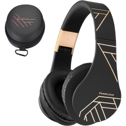 POWERLOCUS Bluetooth Headphones Over Ear, Headphones With Rophone, Foldable Headphone, Soft Memory Foam