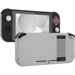 EXTREMERATE Clic Nes Style Diy Replacement Shell for Nintendo Switch Lite, Nsl Handheld Controller Housing W/screen