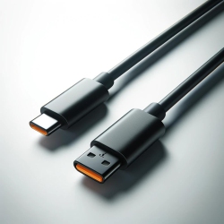 MS TECH USB Cable Compatible With Jabra Elite 85H Noise-Canceling Headphones (100-99030000-02)