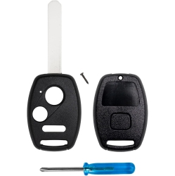 MINDVEY 1 PC Replacement Remote Head Key Fob Shell Case Compatible With Honda Civic Fit Cr-V Cr-Z Insight Odyssey (No Chip