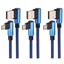 AAOTOKK 6 Ft 90 Degree Ro USB Android Charger Cable 90 Degree USB 2.0 A Male to 2.0 USB Ro Male High Speed Fast