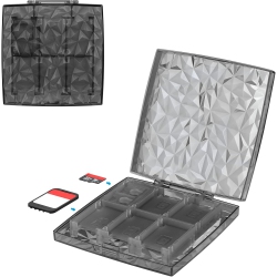 GEEKRIA Diamond Game Case Compatible With Nintendo Switch/o Game S, 12 Slots Storage Protective Box With 2