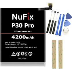 NUFIX Y Replacement for Huawei P30 Pro/mate 20 Pro 4200Mah Compatible Replacement Y Kit Hb486486Ecw P30 Pro
