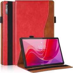 ODUIO Case for Lenovo Tab M11 11 Inch 2024 (Tb370Fu) /xiaoxin Pad 2024 (Tb331Fc) With Hand Strap Pocket - Pu Leather Multi