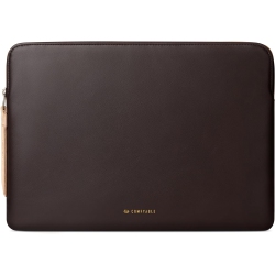 COMFYABLE Slim Protective Laptop Sleeve 13-13.3 Inch Compatible With 13 Inch Macbook Pro & Macbook Air, Pu Leather Bag