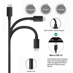 YCWZZH 5Ft Replacement Mirco USB Charger Charging Cable Power Cord for Onetouch Verio Flex (Not Compatible With Onetouch Verio