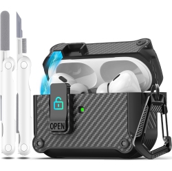 R-FUN Airpods Pro (2Nd/1St Gen, 2023/2022/2019) Case With Auto Secure Lock, Compatible With Airpods Pro 2