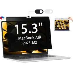 BLUESWAN Magnetic Privacy Screen Filter Compatible for Macbook Air 15.3" 2024 2023 M3 A3114 M2 A2941 Release