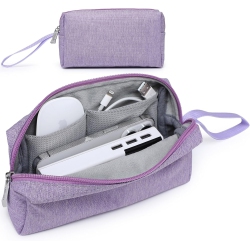 HYZUO Portable Electronics Organizer Bag, Carrying Case for Cellphone Charger Power Bank Cords Stylus Pens Mouse