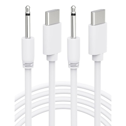 BICMICE Bice USB Type C Dc Charging Cable 2.5MM Dc Charger Cord 2.6Ft Replacement-2 Pack(White)