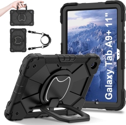 JAORTY Case for Samsung Galaxy Tab A9 Plus/a9+ 11 Inch Model (Sm-X210/x216/x218) With [Shoulder Strap] [Pencil Holder]