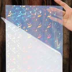 AWEELON 18PCs Translucent Printable Vinyl Sticker Paper Waterproof Holographic Printer Paper