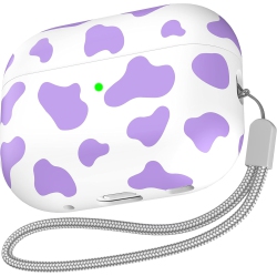 NIUTRENDZ Matte Cow Print Case for Airpods Pro 2Nd Generation Case Cover Airpods Pro 2 Hard Tpu Protective Cover