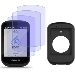 GENERIC Screen Protector And Silicone Case Cover for Garmin Edge 830 Gps (3+1Pack), Tempered Gl Film Anti-Scratch High