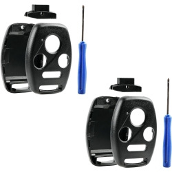 USAREMOTE Cutting Not Required - 2 Key Fob Keyless Entry Remote Shell Case & Pad Fits Honda 2003-2012 Accord / 2006-2013 Civic Ex