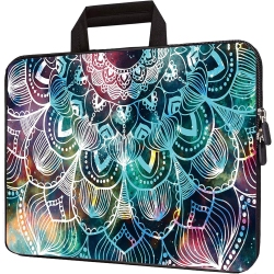 HEABPY 15 Inch Neoprene Laptop Carrying Bag Chromebook Case Notebook Ultrabook Bag Tablet Travel Cover With Handle Zipper