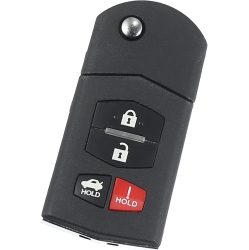 ACROPIX Key Fob Fit for for Mazda 6 Mx-5 - Pack Of 1 In Black