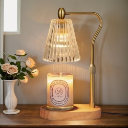 YOULIGHTS Candle Warmer Lamp With Timer And Dimmer Adjustable Height, Candle Warmer With 2 Bulbs for Scented Jar Candles Home Decor Christmas Gifts