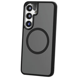 TUFF8 GlideGuard Rugged Case with MagSafe for Galaxy S25 - Smoke Black