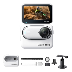 INSTA360 Go 3S (64GB) + Invisible Selfie Stick + Mount Adapter Bundle + More