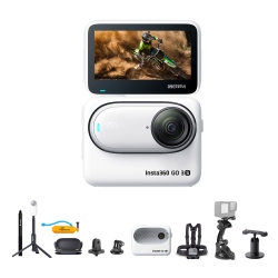 INSTA360 Go 3S Small Action Camera (64GB) + Selfie Stick + 50-In-1 Accessory Kit + More