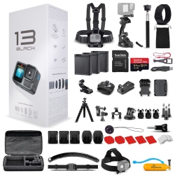 GOPRO Hero13 Action Camera With 64GB Card, 50 Piece Diginerds Accessory Kit, And 2 Batteries