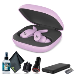 Beats Fit Pro Noise-Canceling True Wireless In-Ear Headphones (Purple) Bundle + Accessories
