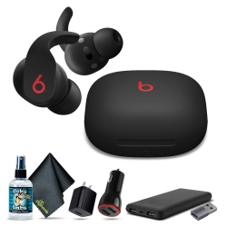 Beats Fit Pro Noise-Canceling True Wireless In-Ear Headphones (Black) Bundle + Accessories