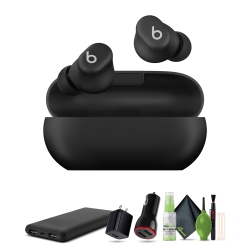 Beats by Dr. Dre Solo Buds, Wireless Bluetooth Earbuds (Matte Black) Bundle