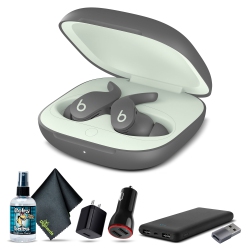 Beats Fit Pro Noise-Canceling True Wireless In-Ear Headphones (Grey) Bundle + Accessories