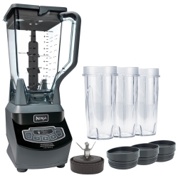 NINJA Refurbished (Good) Professional 2.1L 1100-Watt Countertop Blender With Nutri Cups - In Black