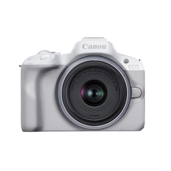 CANON - Eos R50 Mirrorless Vlogging Camera (White) W/rf-S18-45MM F4.5-6.3 Is Stm Lens, 24.2 Mp, 4K Video