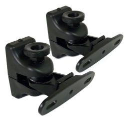 B-TECH Bt332 Universal Swivel Wall Mounts for Speakers W 1/4" Compatibility (Pair) In Black