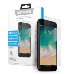 BODYGUARDZ Pure 2 Glass Screen Protector for Apple Iphone 6, Iphone 6S, Iphone 7 And Iphone 8