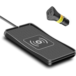 YOULIGHTS Wireless Charger, 10W Wireless Car Charger Charging Pad Fast Wireless Phone Charger Pad Andriod Cell Phone Wireless Charging Mat Galaxy