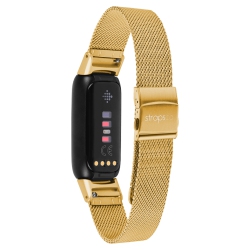 STRAPSCO Pro Mesh Strap for Fitbit Luxe - Gold In Yellow