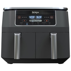 NINJA Refurbished (Good) Foodi 6-In-1 Dual Zone Air Fryer - 7.57Kg/8Qt - Dz201C In Black