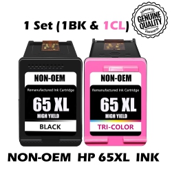 BESTONER [High Yield] 1 Set Remanufactured Ink Cartridge Replacement for HP 65Xl HP65 Ink - HP Deskjet 2620 2625 2630 2635 2655 3700 3720 3730 3735