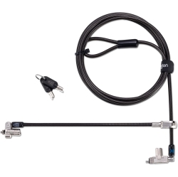 KENSINGTON Slim N17 2.0 Keyed Dual Head Laptop Lock for Wedge-Shaped Slots